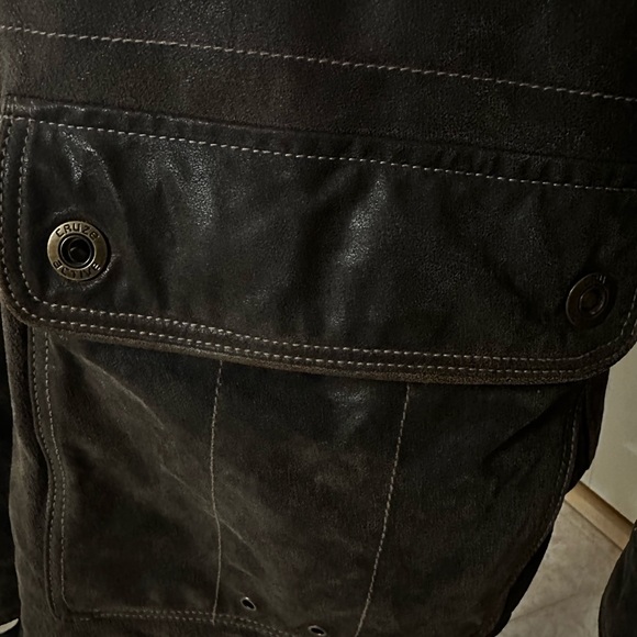 Distressed brown leather jacket - XXL - Picture 6 of 7